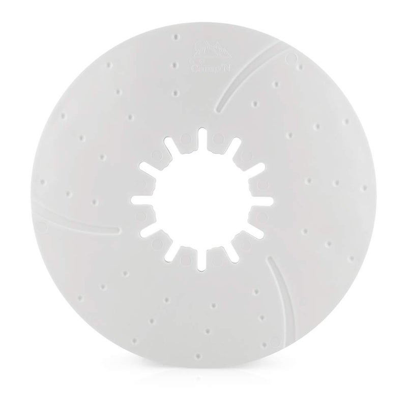 Camp'N 5th Wheel Lube Plate - 10 Inch Fifth Wheel Lube Plate - White Press On Disc - Image 1